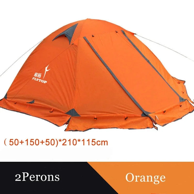 Tienda Camping Al Aire Libre Dobles Capas Varillas De Aluminio Anti Nieve Ultraligero