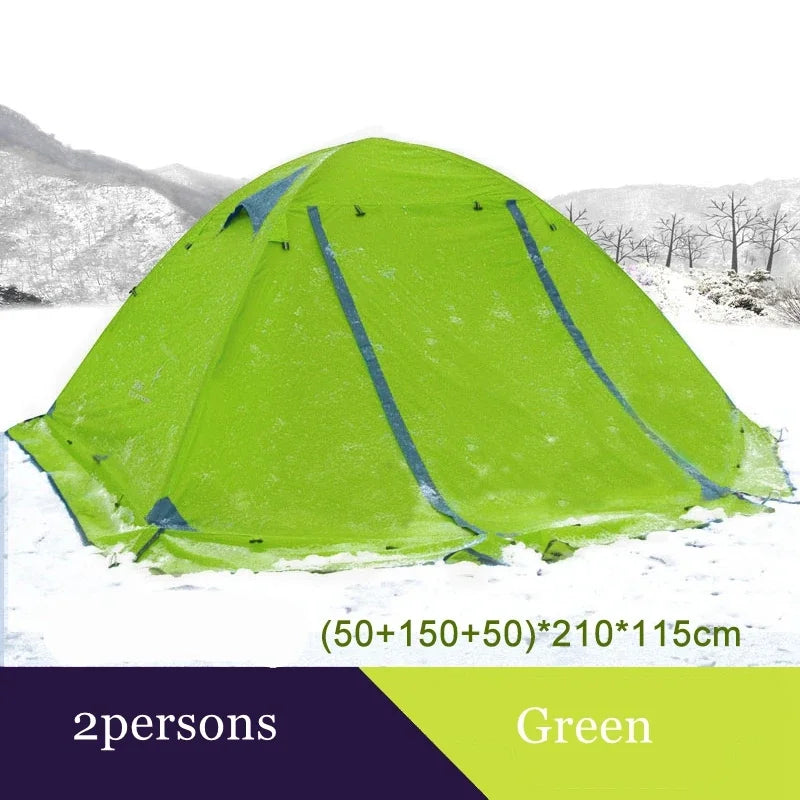 Tienda Camping Al Aire Libre Dobles Capas Varillas De Aluminio Anti Nieve Ultraligero