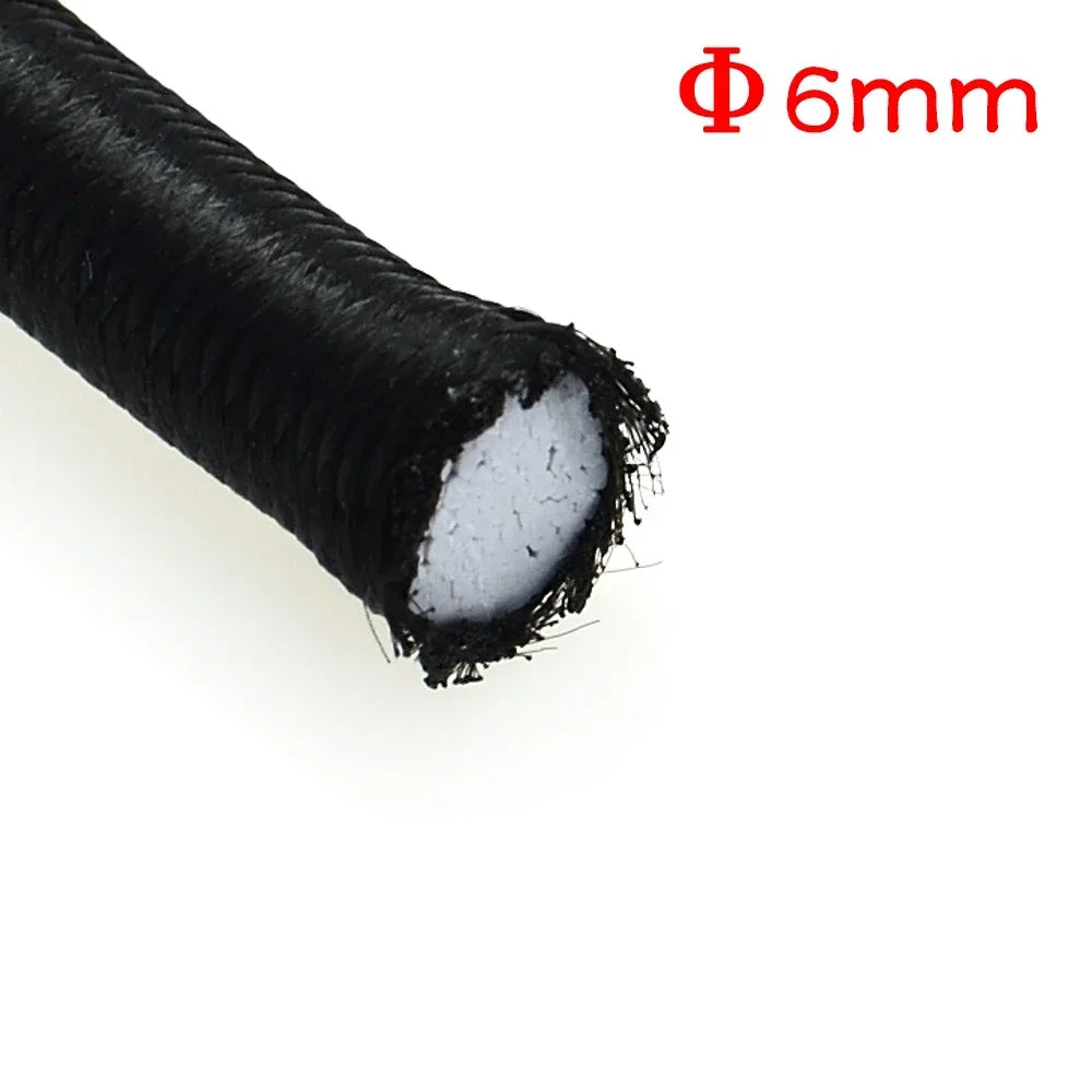 3/4/5/6/8MM Black Strong Elastic Cord Rubber Band Sewing Clothing Craft Supplies Elastic Band Elastics Rope Bands Accessories