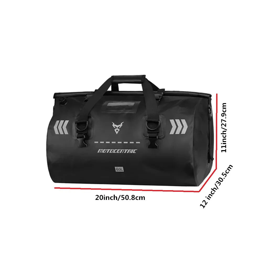 Bolsa trasera de motocicleta 46L Bolsa de asiento trasero de motocicleta impermeable