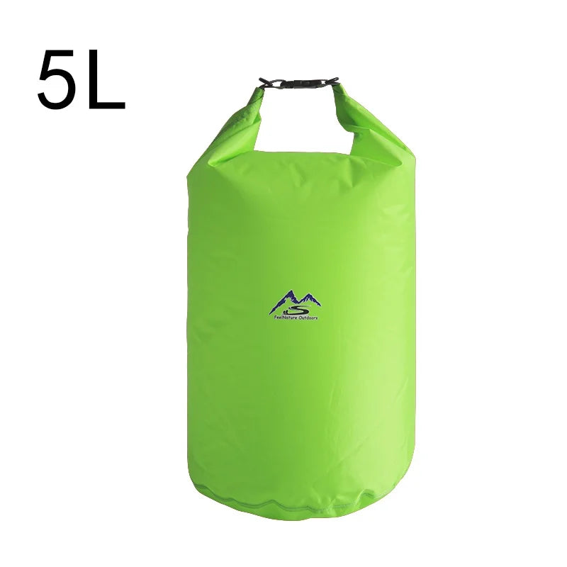 Bolsa seca impermeable para acampar a la deriva 5L10L20L40L70L Trekking Natación Rafting Kayak River Trekking Pesca Bolsa de agua al aire libre